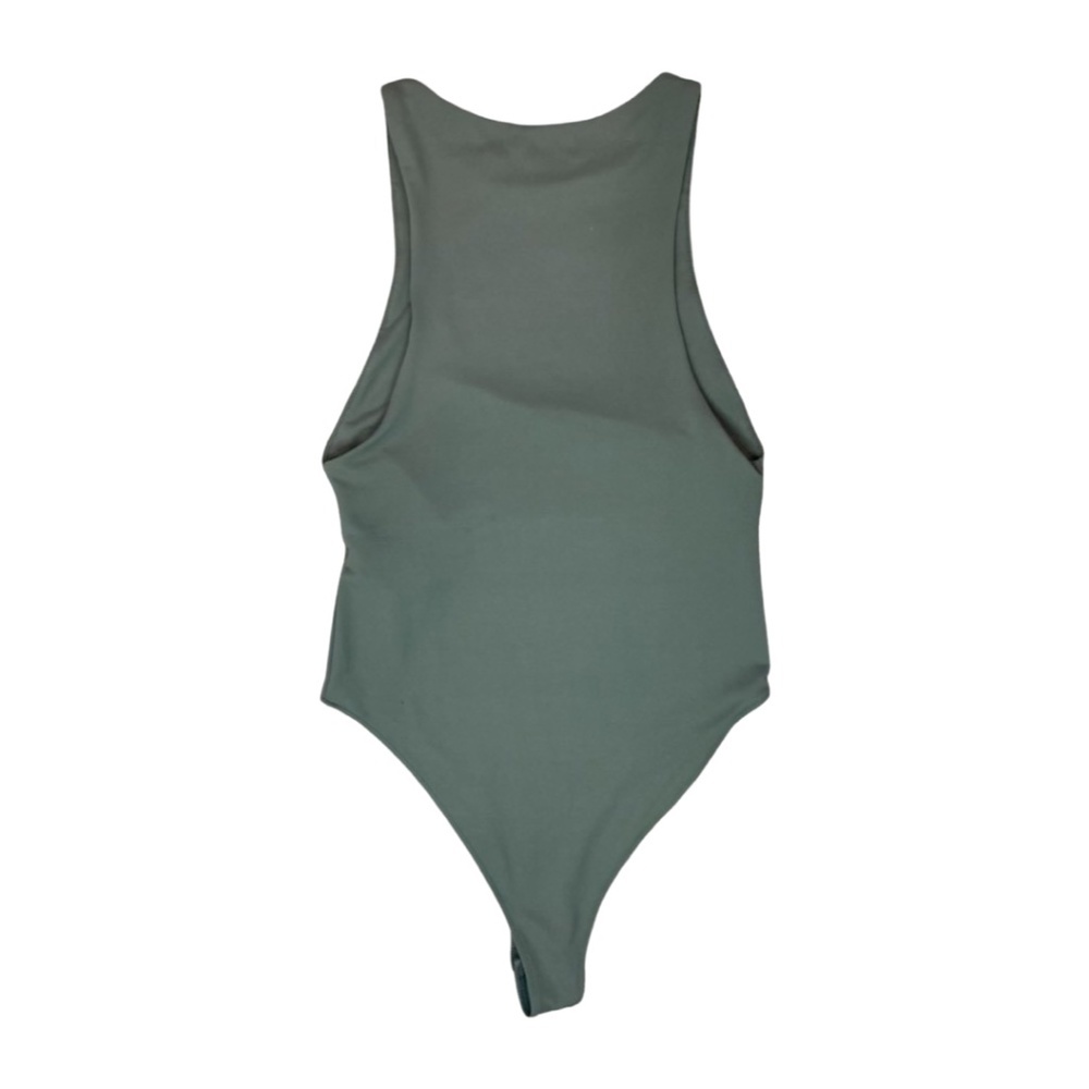 Zara Halter Neck Bodysuit | Dark Khaki | Size S - Picture 6 of 9